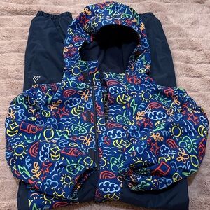 Size 6 toddler fleece rain suit